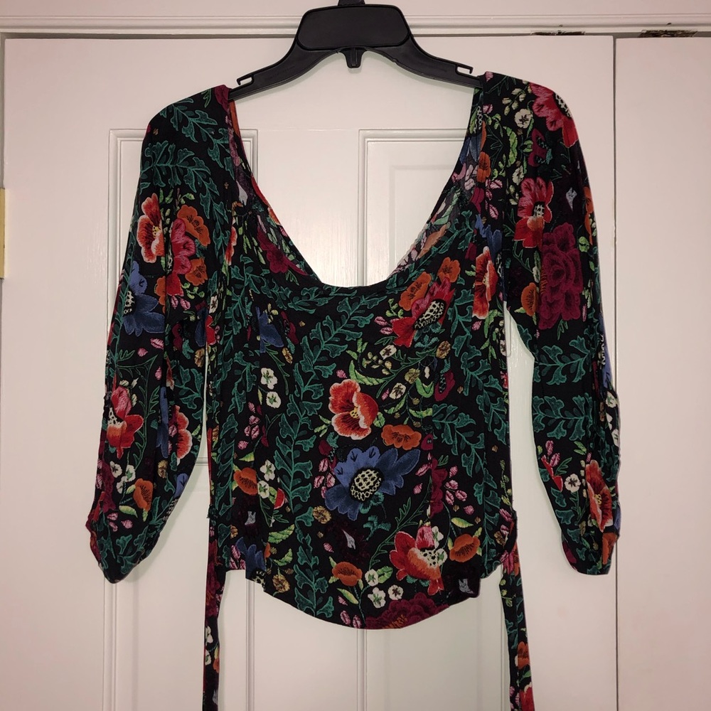 Floral crop top